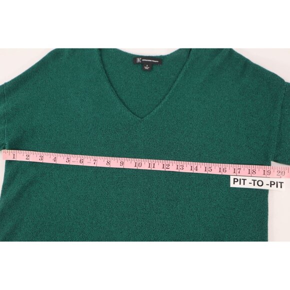 INC international concept V-Neck Emerald Green Long Sleeve‎ Sweater Size Small - Picture 9 of 12